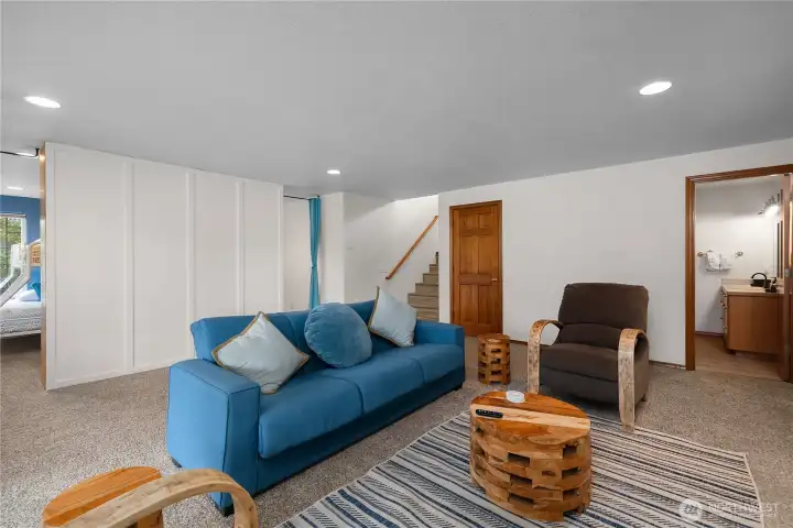 Downstairs living room.