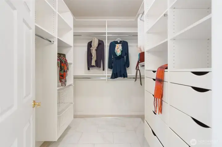 Primary closet