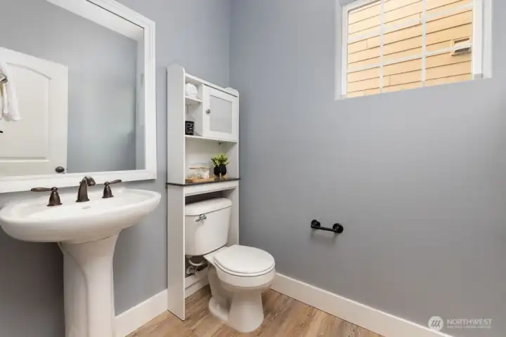 Half bath on 2nd floor