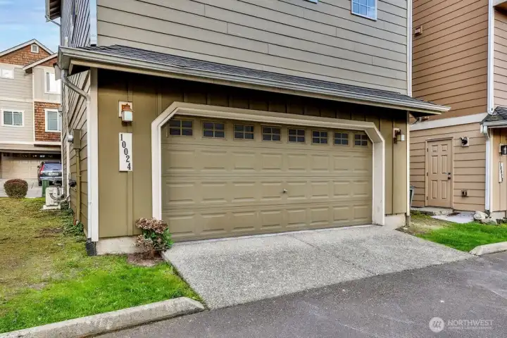 Alley access 2 car garage