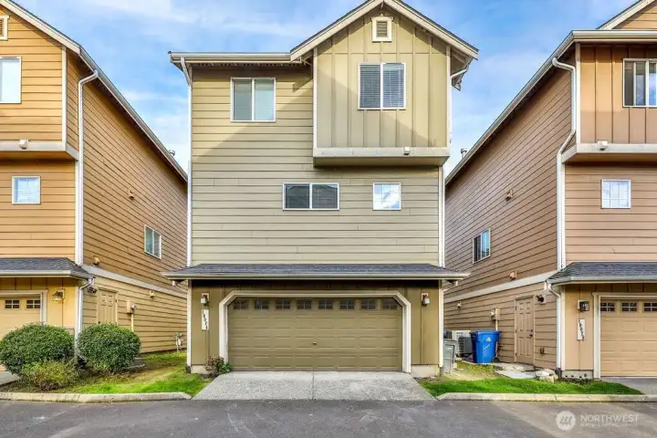 Alley access 2 car garage