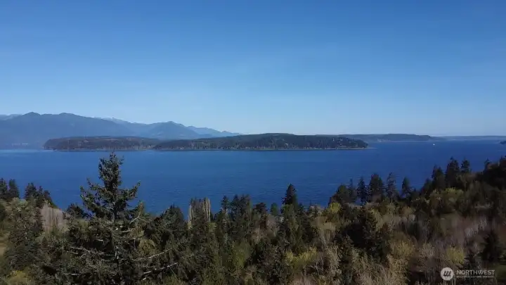 Just above the lot