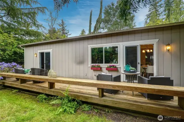 2 Sliding Doors From Kitchen & Rec Room