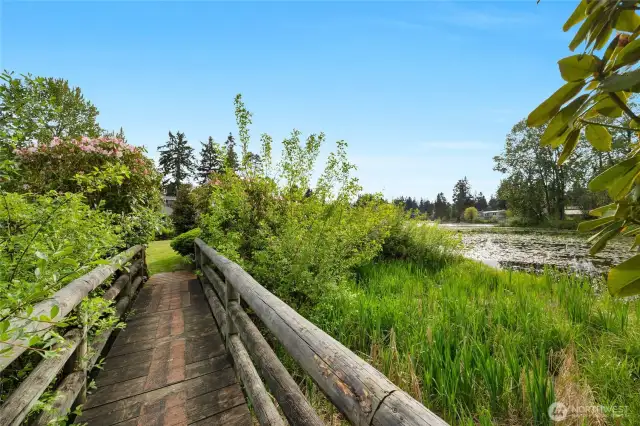walking path on the grounds of the community