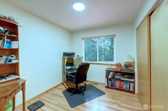 Bedroom used as office