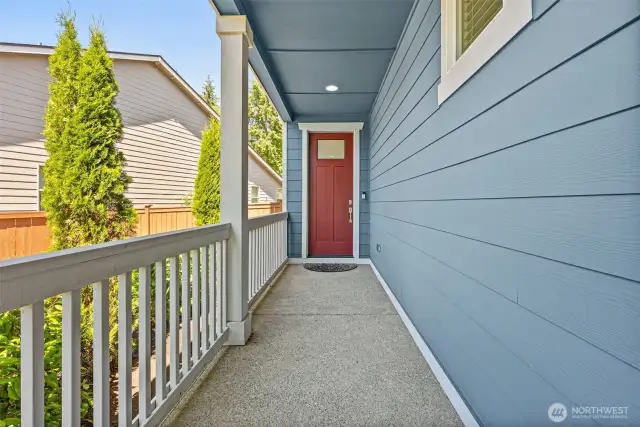 Front Entrance with   Tall Door