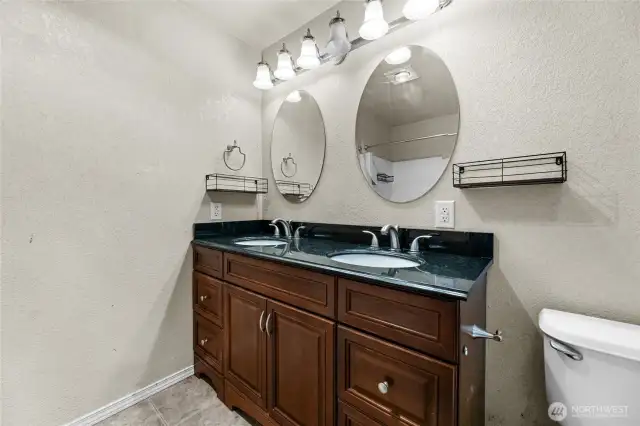 Primary bath double sinks