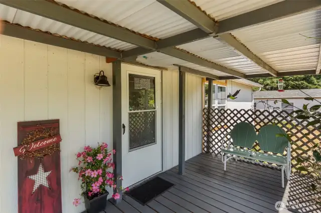 Imagine drinking your coffee on your covered front porch in the morning or watching the sunset in the evening.