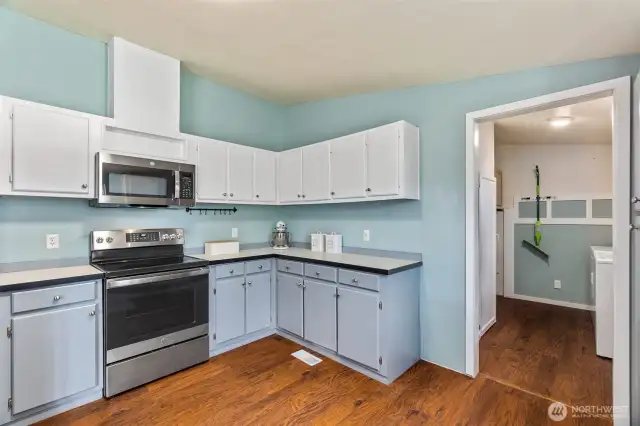 Tastefully updated kitchen, while still preserving the original character of the space!