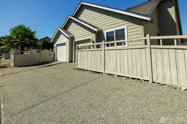 Parking and back of home