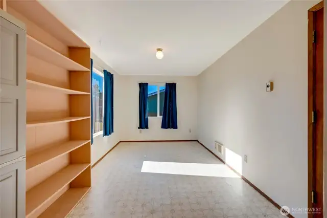 Extra space, great for storage.