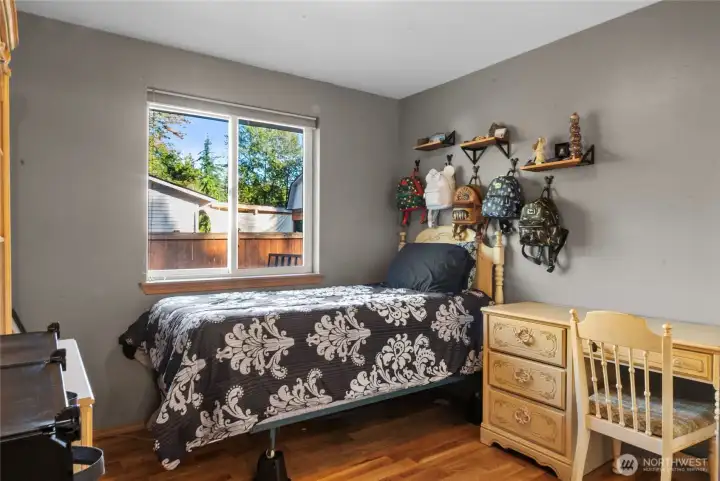 Second bedroom. Great light in all the rooms and good closet space.