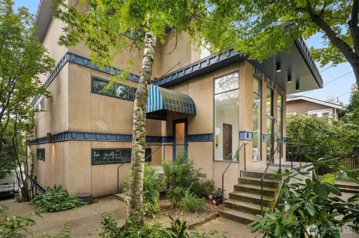 Main entrance to the building