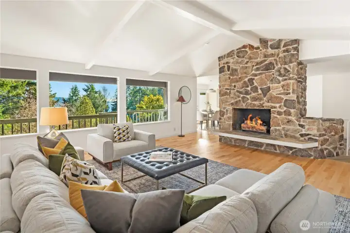 Freshly painted inside and out as well as newly refinished hardwood floors, this home feels fresh and move-in ready. The masonry fireplace has a gas log insert ready to instantly create that cozy atmosphere.