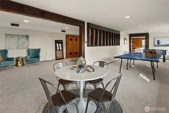 Looking across this amazing great room let your imagination run wild. Game room, music room, work out room, hobby room or all of the above; there's plenty of room!