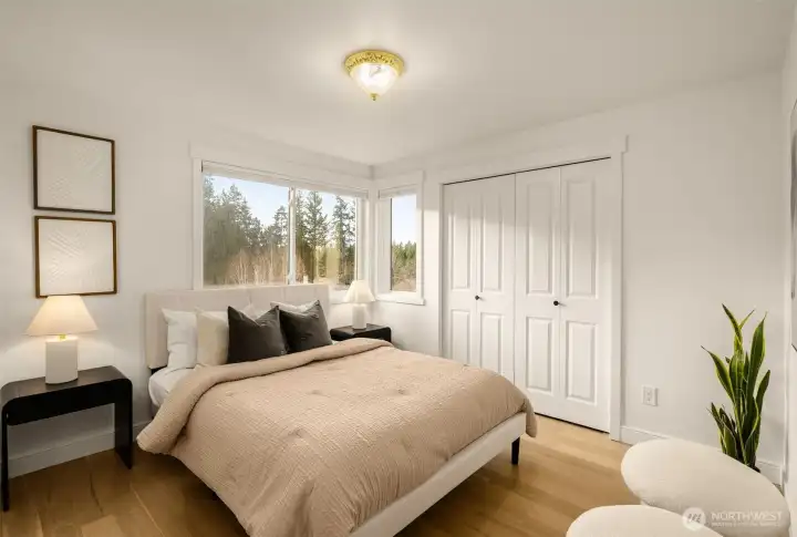 An additional oversized bedroom upstairs