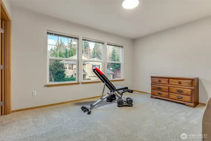Fourth upstairs bedroom with walk-in closet