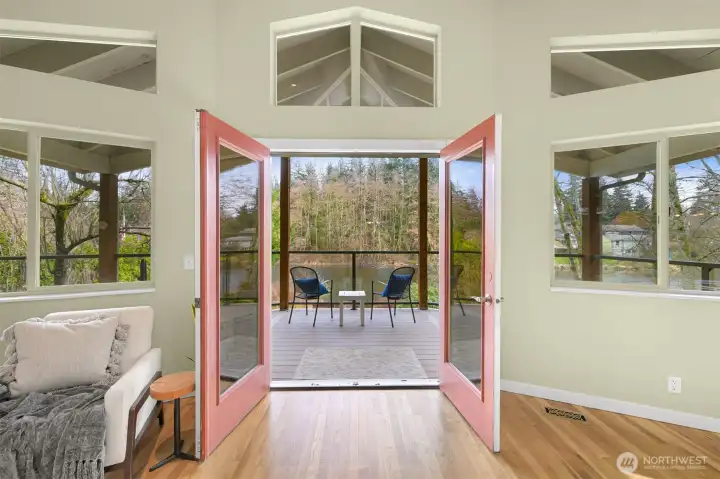 Beautiful views from large deck!