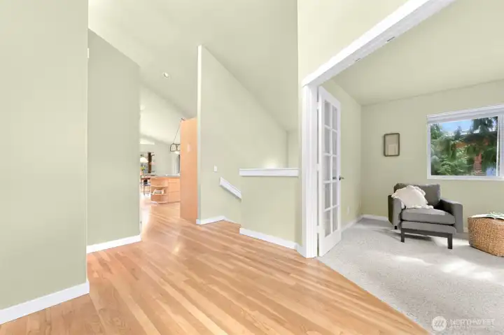 Entry way showing office