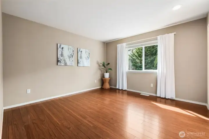 Bedroom #2 is large with closet system included.