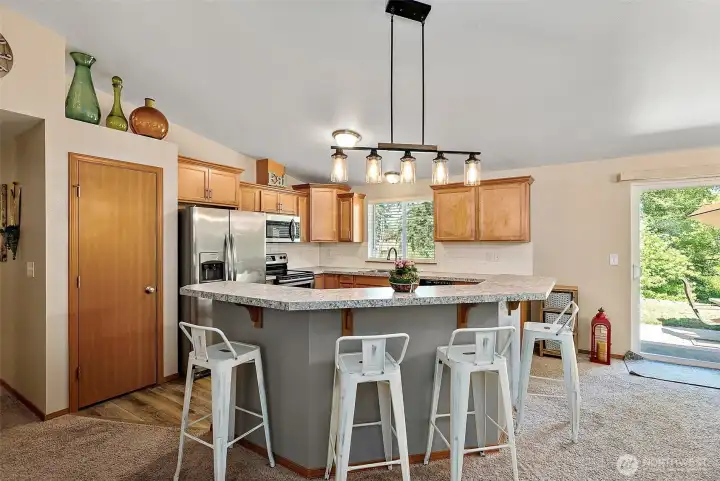 Kitchen with eating space