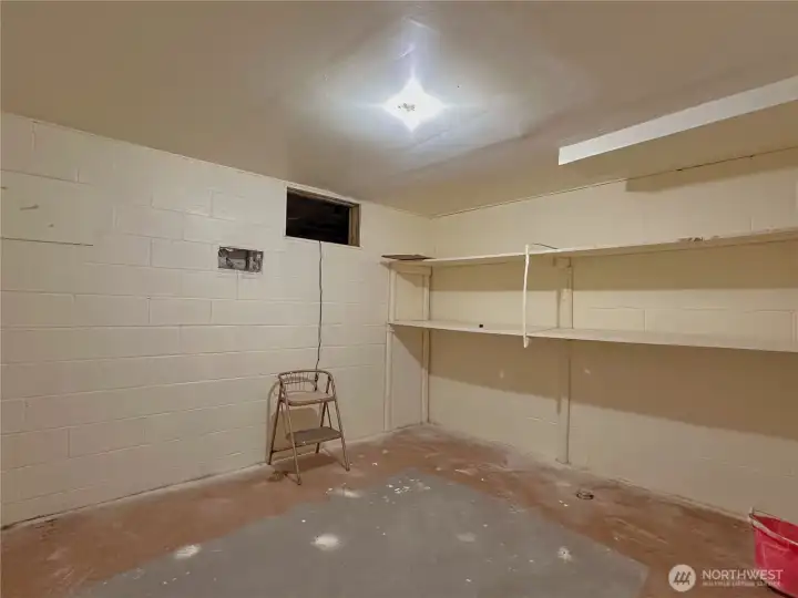 2nd bonus room on lower level is a great storage space