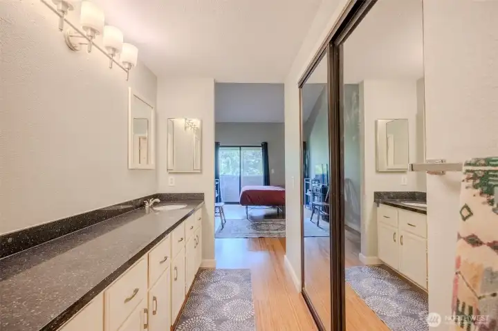 primary with walk-in closet