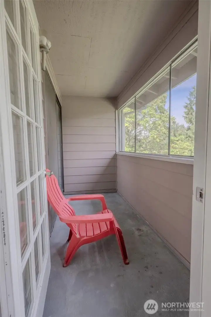 balcony looking out to golf course