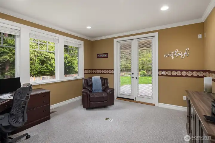 Bedroom on the Main level, currently used as an Office~
