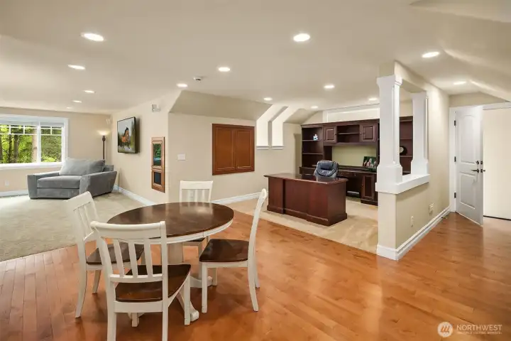 MIL: Office area, Eating area, Family Room~
