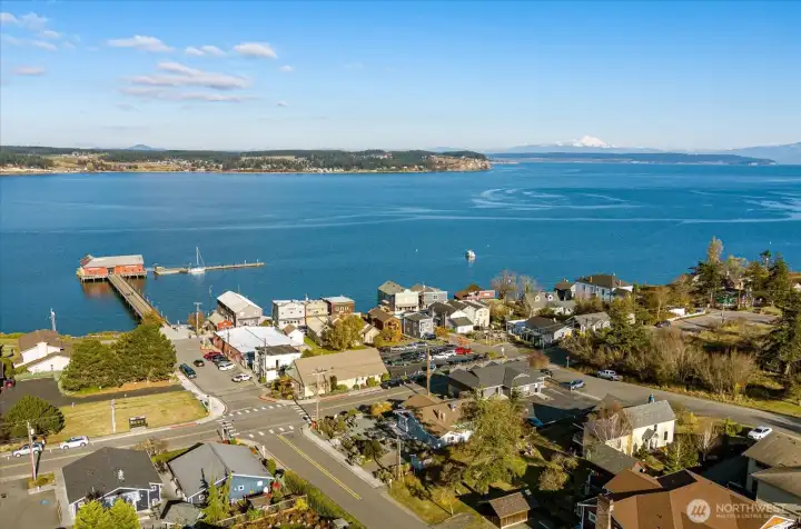 Down town Coupeville with Baker in it's glory.