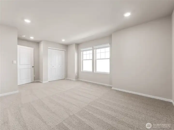 Bedroom 5 can also be used as a bonus room.  Finishes and options will vary.
