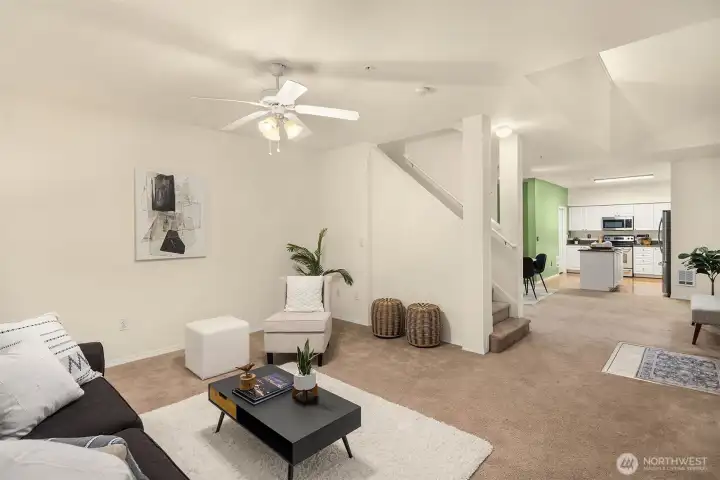 Living room, entry, dining room and kitchen Living room, entry, dining room and kitchen