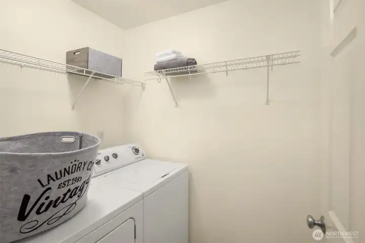 Laundry room upstairs Laundry room upstairs