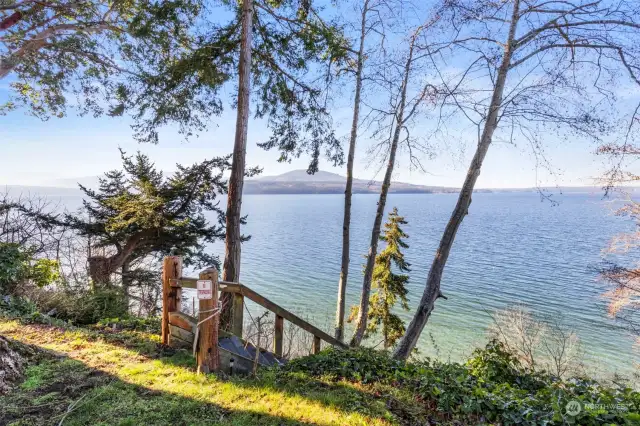 Stairs down to the beach