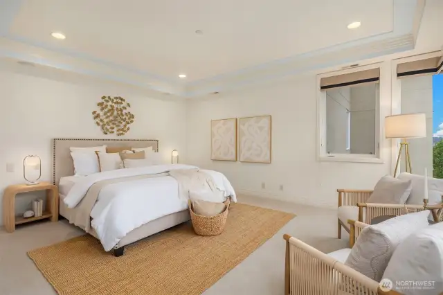Escape to your generous owner's suite.