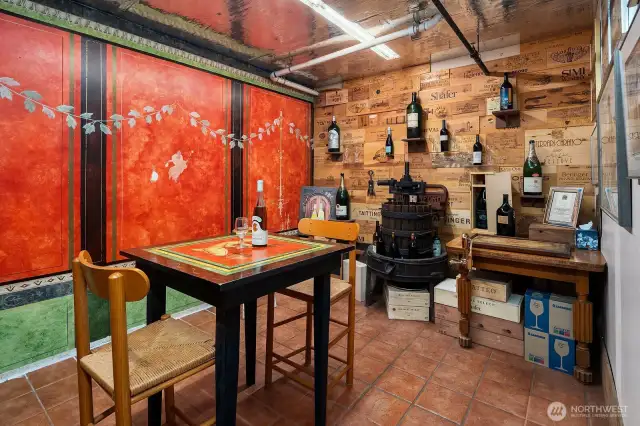 Don't miss the community wine cellar with tasting room!