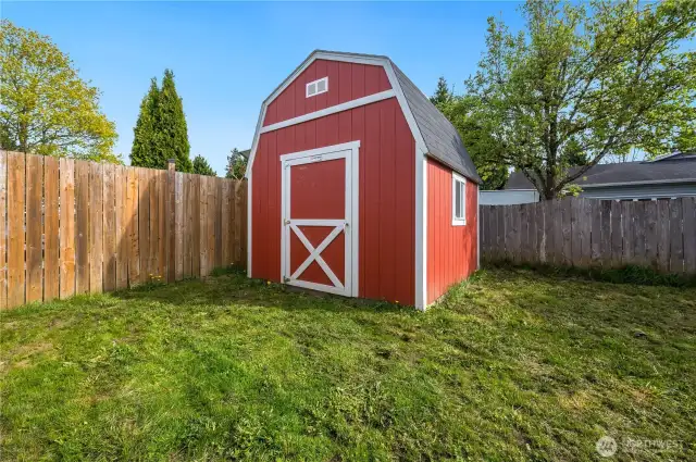Truly a nice large shed to store all your toys & gear
