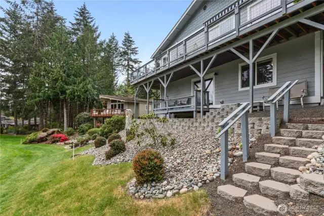 Exquisitely landscaped with a low-maintenance style.