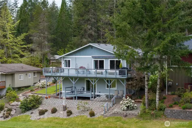 View of the house from the golf course