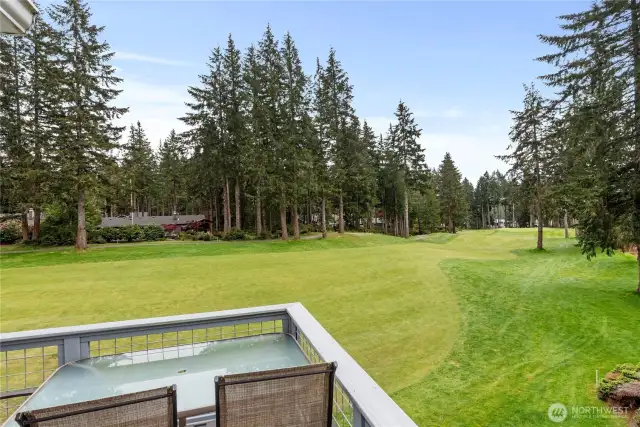 Views all the way down the green!