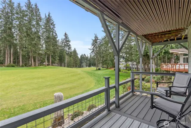 This is the deck downstairs, which has it's own entry. The possibilities down here are endless - caretakers, multi-generational, short-term rental areas - so many possibilities!