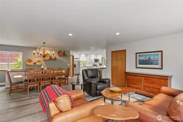 Coming in the front door you enter into the beautiful living room