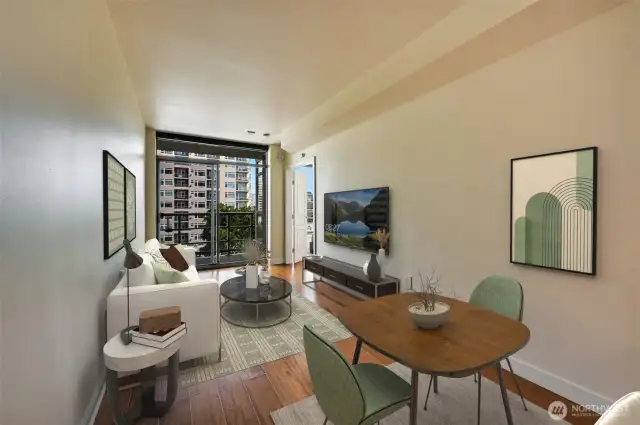 Living room - Virtually Staged