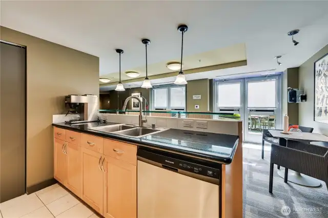 Kitchen in the common area