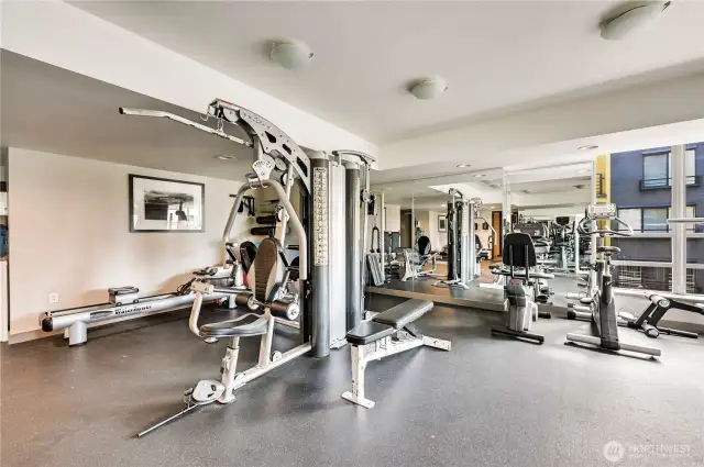 Workout room on second floor