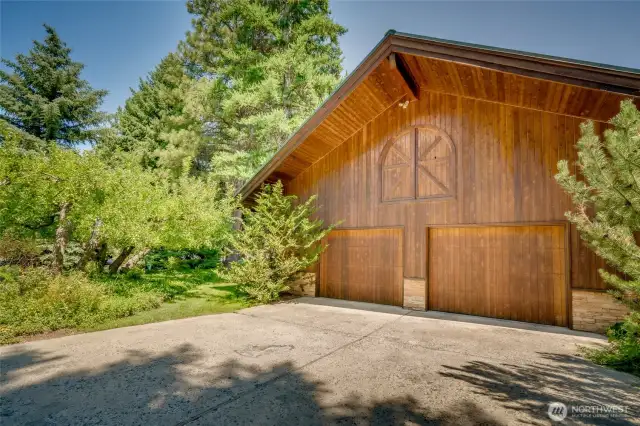 2 car garage with loft storage