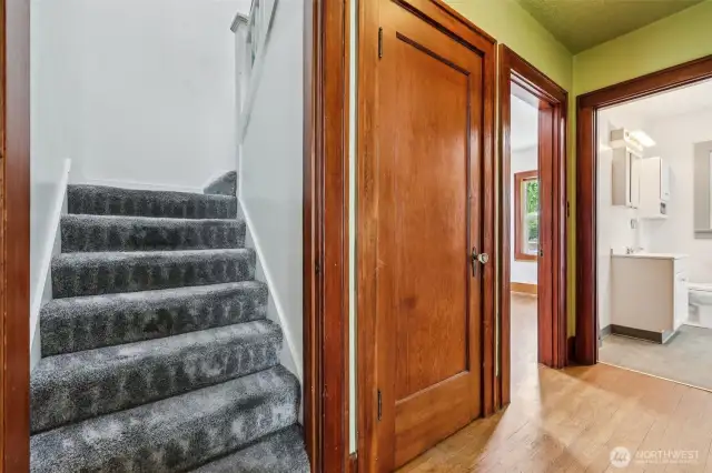 Stairs to 2nd floor - 2 bedrooms