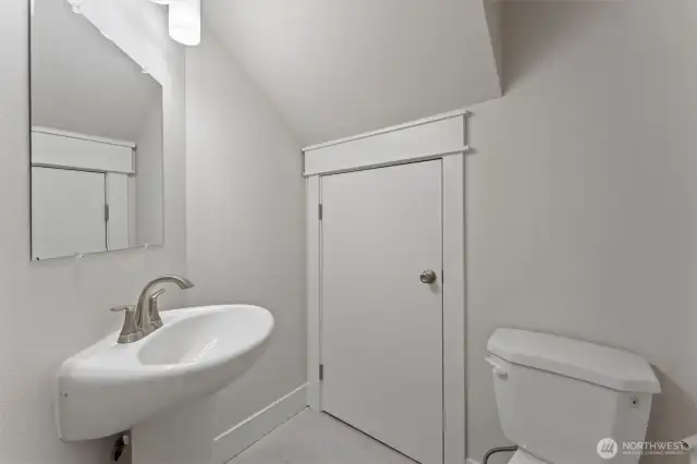 Half bath off kitchen
