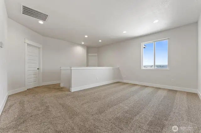 Upstairs living area